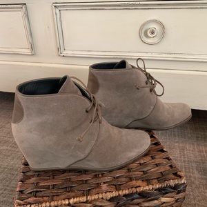 Stuart Wetizman Suede wedges, size 7 1/2
